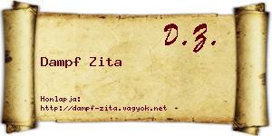 Dampf Zita névjegykártya